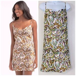RSQ Tilly’s Swirl Satin Slip Dress Size M